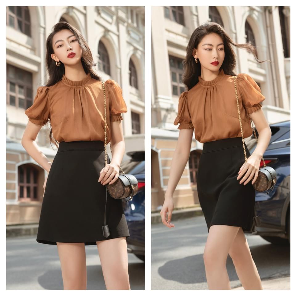 [Bán BUÔN&LẺ] Áo kiểu cho nữ G97 đủ size chất mát, áo kiểu tay bồng nữ chất đẹp tôn dáng form chuẩn, áo công sở nữ